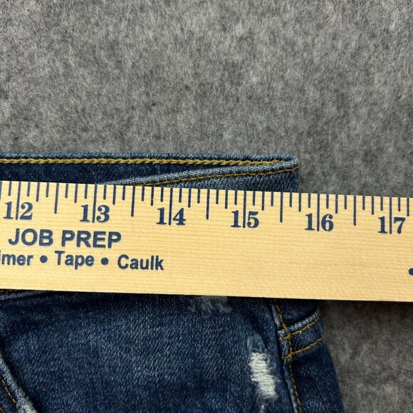 7 For All Mankind High Waist Vintage Fray Hem Shorts Women's Size 31 Distressed - Picture 7 of 10